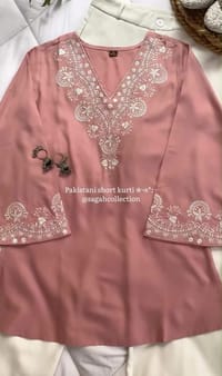 পিওর কটন জরি এমব্রয়ডারি ওয়ান পিস (1 Piece)_img_1