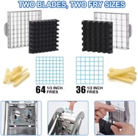 Potato Chipper Machine – Silver | Heavy Duty Stainless Steel French Fry Cutter_img_4