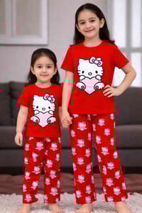 Comfort Fit Kids Cotton T-Shirt & Pajama Set_img_0