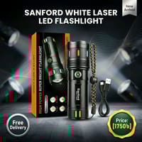 🌟 সুপার ব্রাইট রিচার্জেবল হোয়াইট লেজার ফ্ল্যাশলাইট! 🔦✨_img_0