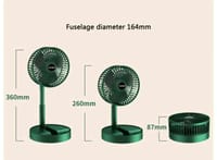 🌀 Folding Storage Net Red Fan (Rechargeable Mini Fan) 🔋🌬️_img_3