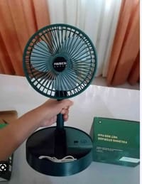 🌀 Folding Storage Net Red Fan (Rechargeable Mini Fan) 🔋🌬️_img_1