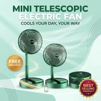 🌀 Folding Storage Net Red Fan (Rechargeable Mini Fan) 🔋🌬️_img_0