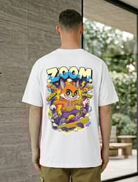 Cool Skateboard Cat Graphic T-Shirt_img_4