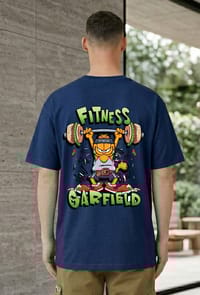 Fitness Garfield Graphic Printed T-Shirt_img_3