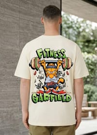 Fitness Garfield Graphic Printed T-Shirt_img_4