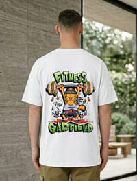 Fitness Garfield Graphic Printed T-Shirt_img_0