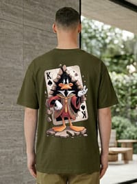 “Daffy Duck King Playing Card Graphic T-Shirt” 👕🂮_img_1