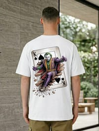 Joker King Card Graphic Printed T-Shirt_img_0