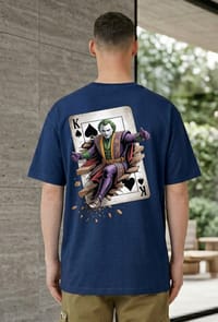 Joker King Card Graphic Printed T-Shirt_img_2