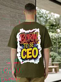 Born To Be CEO Graphic Back Print T-Shirt_img_1