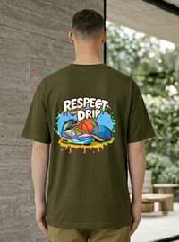 Respect The Drip Graphic Back Print T-Shirt_img_1