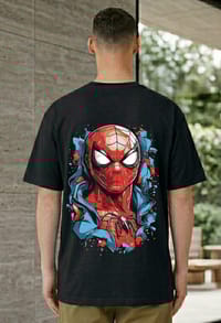 Spider Hero Graphic Back Print T-Shirt_img_1