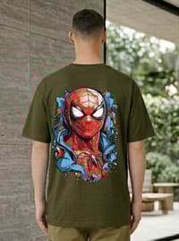 Spider Hero Graphic Back Print T-Shirt_img_2