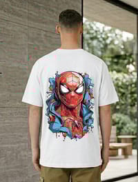 Spider Hero Graphic Back Print T-Shirt_img_0