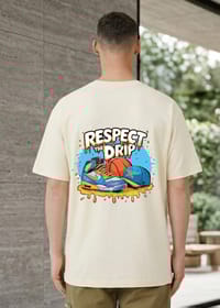 Respect The Drip Graphic Back Print T-Shirt_img_3