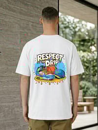 Respect The Drip Graphic Back Print T-Shirt_img_4