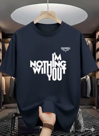 Modern Typography Casual Drop Shoulder T-Shirt_img_3