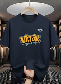 Victor Drip Print Oversized T-Shirt_img_2
