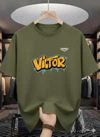 Victor Drip Print Oversized T-Shirt_img_4