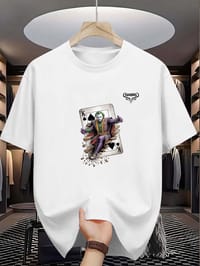 Joker King of Spades Graphic White T-Shirt_img_0
