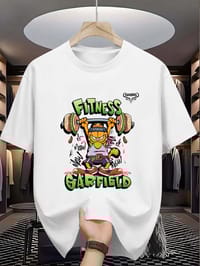Garfield Gym Workout Cartoon T-Shirt_img_0