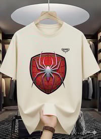 Spider Shield Graphic Drop Shoulder T-Shirt_img_1