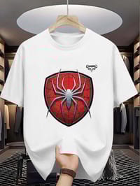 Spider Shield Graphic Drop Shoulder T-Shirt_img_4