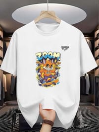 Zoom Skateboarding Cartoon Graphic T-Shirt_img_0