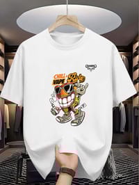 Chill Ride Street Cartoon Graphic T-Shirt_img_0