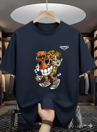 Chill Ride Street Cartoon Graphic T-Shirt_img_2