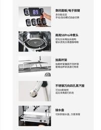 Gemilai 3120C Commercial Double-Head Semi-Automatic Coffee Machine Cross-Border 9Bar High-Pressure Extraction Espresso Machine Made in Chinese manufacture Chinese imported direct China_img_10