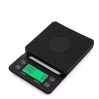 Battery Version Coffee Digital Scale Timing Kitchen Scale 3Kg/0.1G Black Hand-Brewed Coffee Scale Baking Scale Cross-Border_img_0