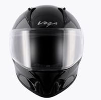 Vega Bolt Solid Black Helmet_img_2
