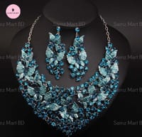 Luxury Butterfly Stone Necklace and Earring set_img_0