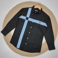 New trendy Block print shirt Black_img_0