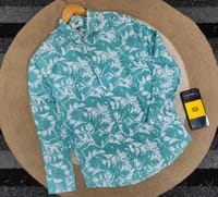 Trendy floral print shirt 1012_img_1