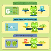 Interactive Digital Frog Balance Math Toy Plastic Early Education Cognitive Development for Kids Parents-Child Logical Thinking_img_1