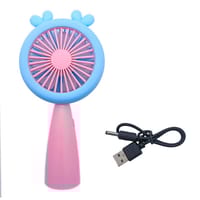 HQ66-17 Cute Cartoon Handheld Rechargeable Mini Fan._img_1