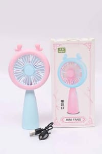 HQ66-17 Cute Cartoon Handheld Rechargeable Mini Fan._img_2