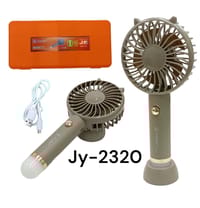 JYSUPER JY-2320 Rechargeable Handheld Fan with Torch & Carry Box._img_1