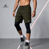 2in1 3/4 Compression Leggings + Shorts (Attached)_img_0