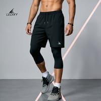 2in1 3/4 Compression Leggings + Shorts (Attached)_img_4