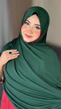 Premium Jersey Hijab - Bottle Green_img_0