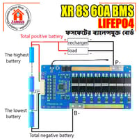 XR 8S 24V 60A LiFePO4 Best Q BMS Board_img_1