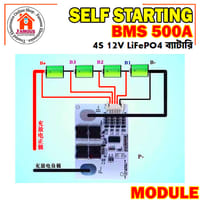 Bike Self-Start BMS 4S 12V 500A LiFePO4 High Peak Cranking Protection Board_img_1