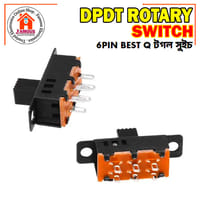 1PCS High Knob 6 Pin 3 Position DPDT Panel Slide Switch 0.5A 50V DC_img_4