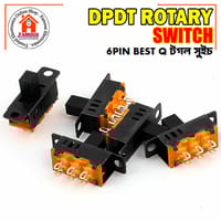 1PCS High Knob 6 Pin 3 Position DPDT Panel Slide Switch 0.5A 50V DC_img_5