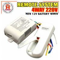 220V 4-Way Digital Wireless Remote Control Switch with Receiver & Battery – Wall Light Control System_img_1