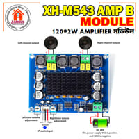 XH-M543 Dual Channel D-Class Digital Power Amplifier Board TPA3116D2 Audio Amplifier Module High Power 2*120W DC 12V-24V_img_1